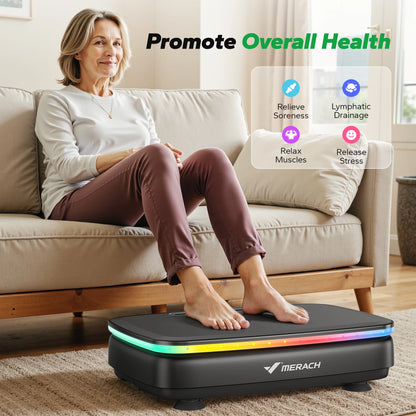 Vibration Plate Exercise Machine – LED, Bluetooth & 99 Speeds