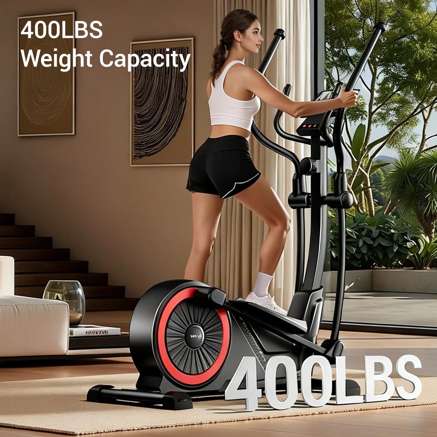 Magnetic Elliptical Exercise Machine – 16-Level Silent Trainer