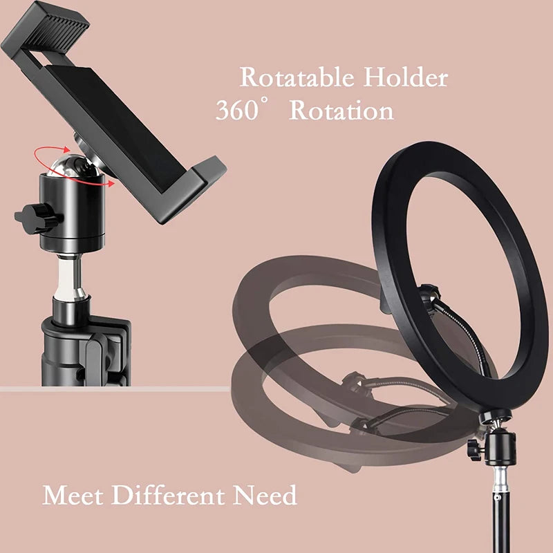 10-Inch Dimmable LED Ring Light with Tripod Stand - EverGrowMarkeplace