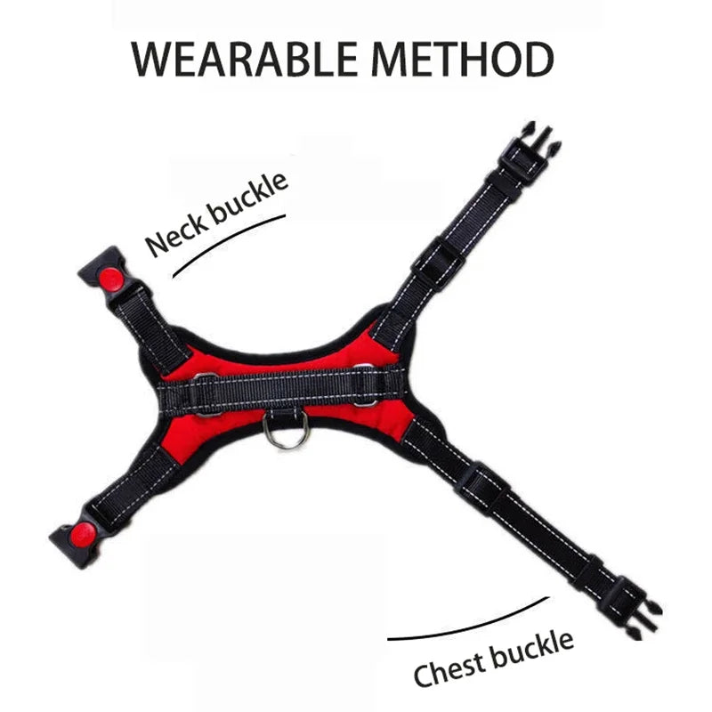 Adjustable Nylon Dog Harness Vest With Quick Release