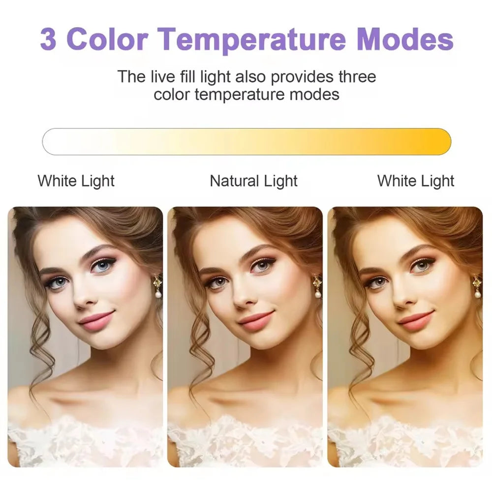 11-Inch LED Video Panel Light – Adjustable Color & Brightness