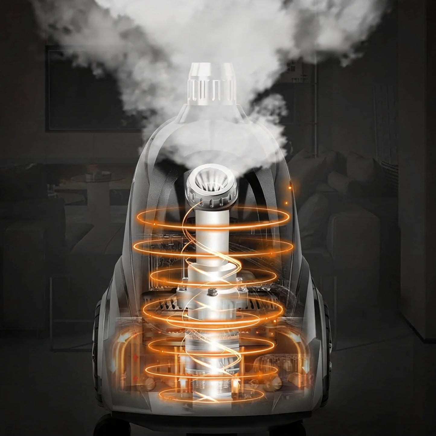 1500W Standing Garment Steamer – 2.8L Tank, 80-Min Steam - EverGrowMarkeplace