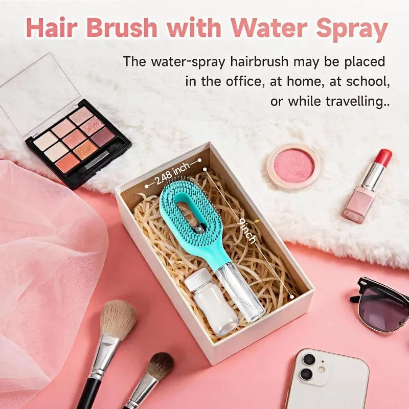 2-in-1 Spray Bottle Hairbrush Comb For Easy Styling